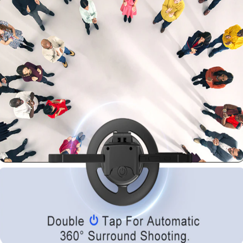 Auto Tracking Phone Holder with 360 Rotation