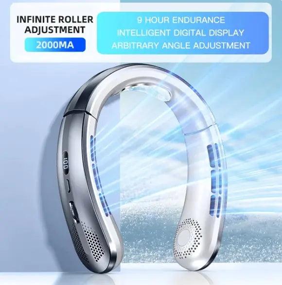 Neck Breeze Portable Fan with Display