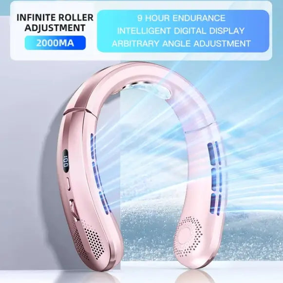 Neck Breeze Portable Fan with Display