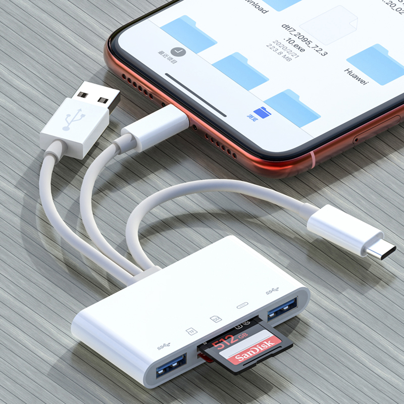 USB-C to SD/TF Card Adapter for iPhone & Tablets - Image 3