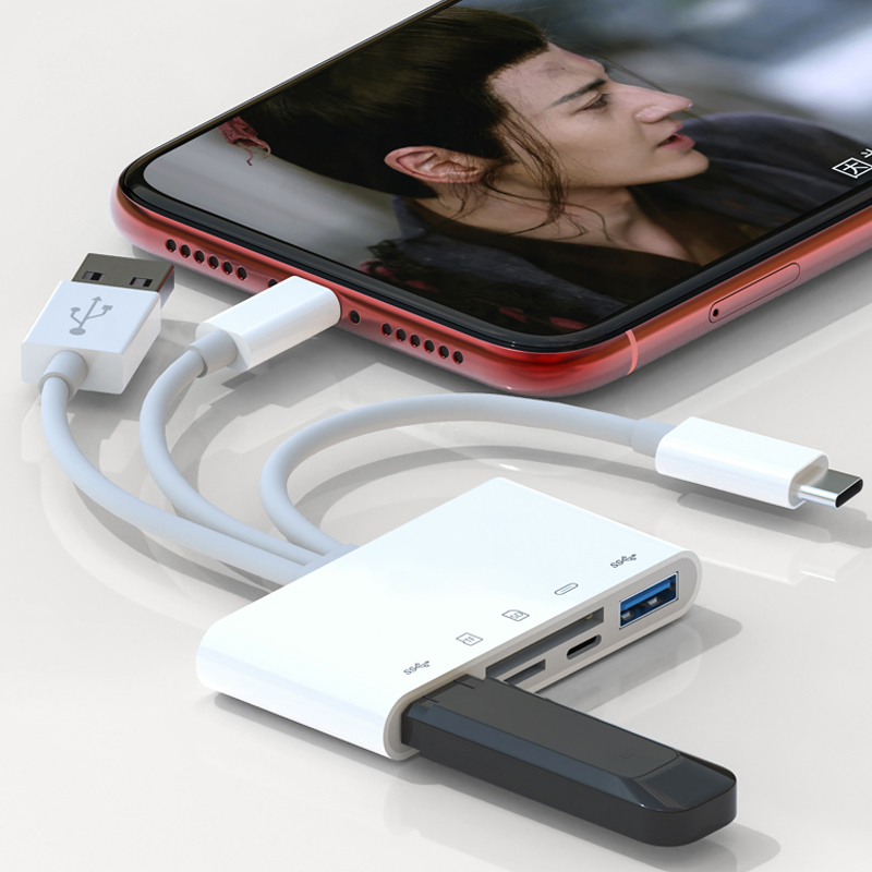 USB-C to SD/TF Card Adapter for iPhone & Tablets - Image 4