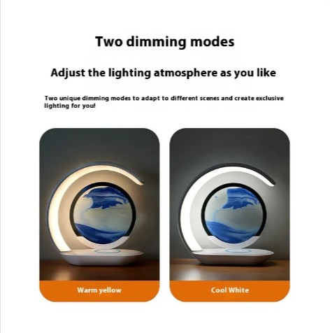 Sand Art Wireless Charger Lamp - Image 3